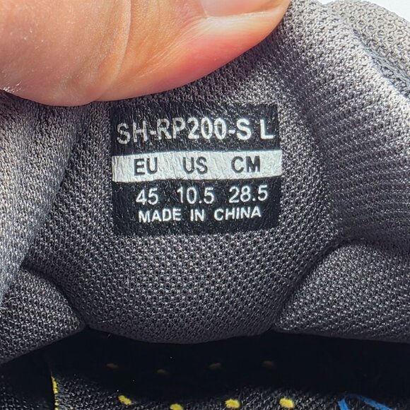 Shimano Dynalast Mens Size 10.5 Black Road Cycling Biking Shoes SH-RP200SL - Picture 7 of 13